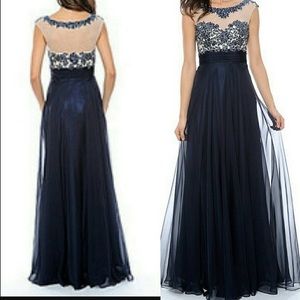 Decode 1.8 Blue Sequined Gown